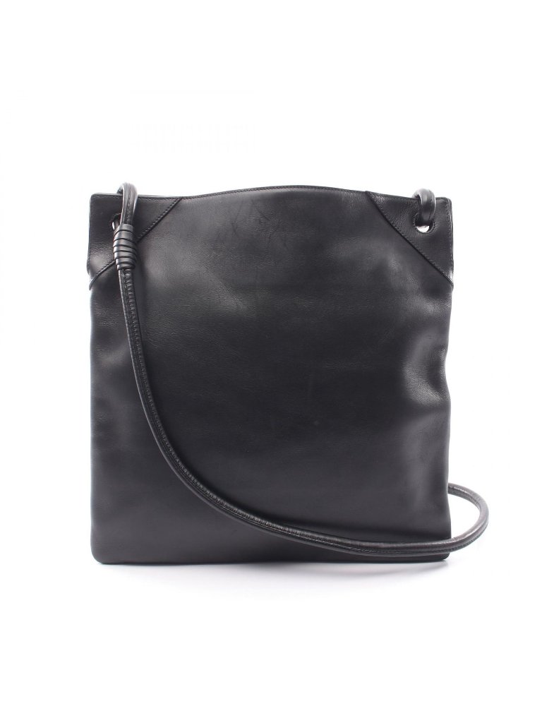 Bottega Veneta Shoulder Bag Black Leather
